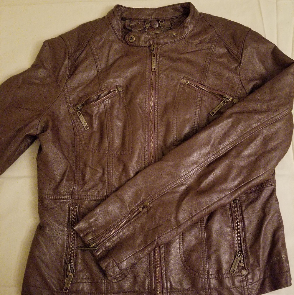 Leather like jacket